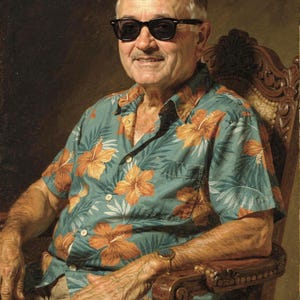Harry S. Truman Surfer full artwork and composition, shown flat without a room setting.