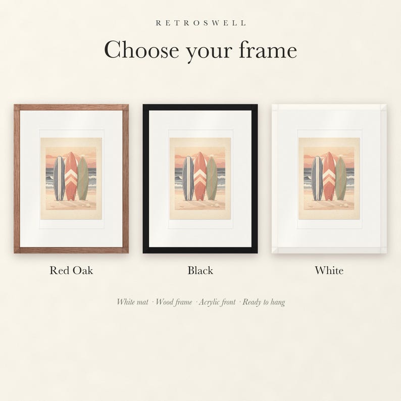 Surfboard Collection Nursery Print