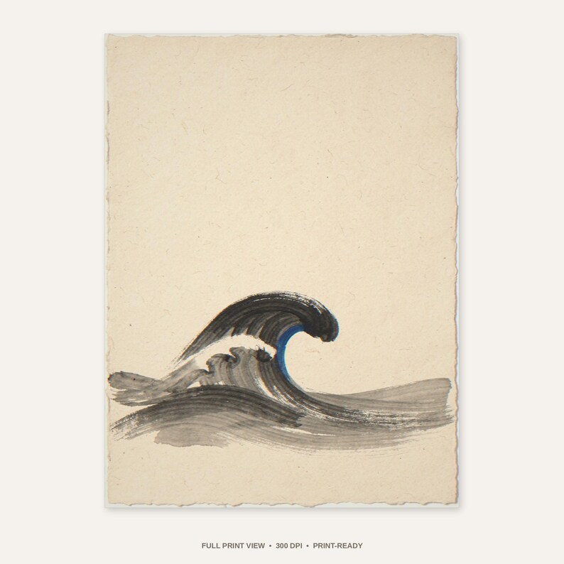 Sumi-e Wave Print (Digital Download)