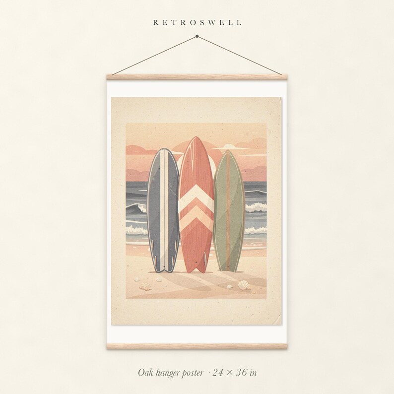Surfboard Collection Nursery Print