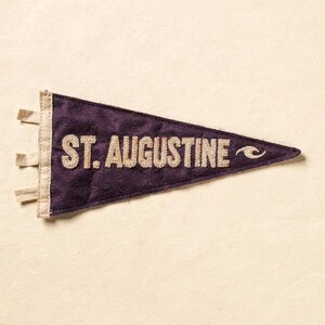 St. Augustine Surf Pennant full artwork and composition, shown flat without a room setting.