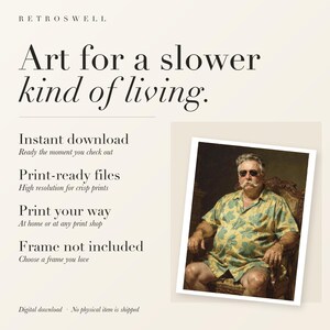 RetroSwell digital download: instant download, print-ready files, print at home or at any print shop. Frame not included.
