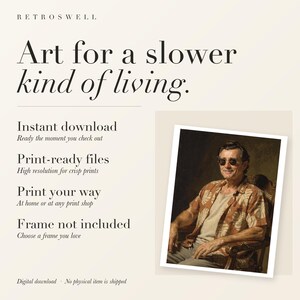 RetroSwell digital download: instant download, print-ready files, print at home or at any print shop. Frame not included.