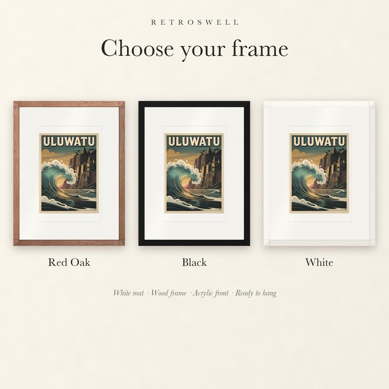 Uluwatu Bali Surf Poster