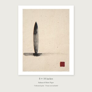 Longboard Ink Style unframed 8 by 10 inch print on enhanced matte paper, shown with its white paper border.