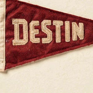 Destin, Florida Surf Pennant Print | Vintage Felt Pennant Art | Beach House Decor | Retro Surf Wall Art | Printable Digital Download image 4
