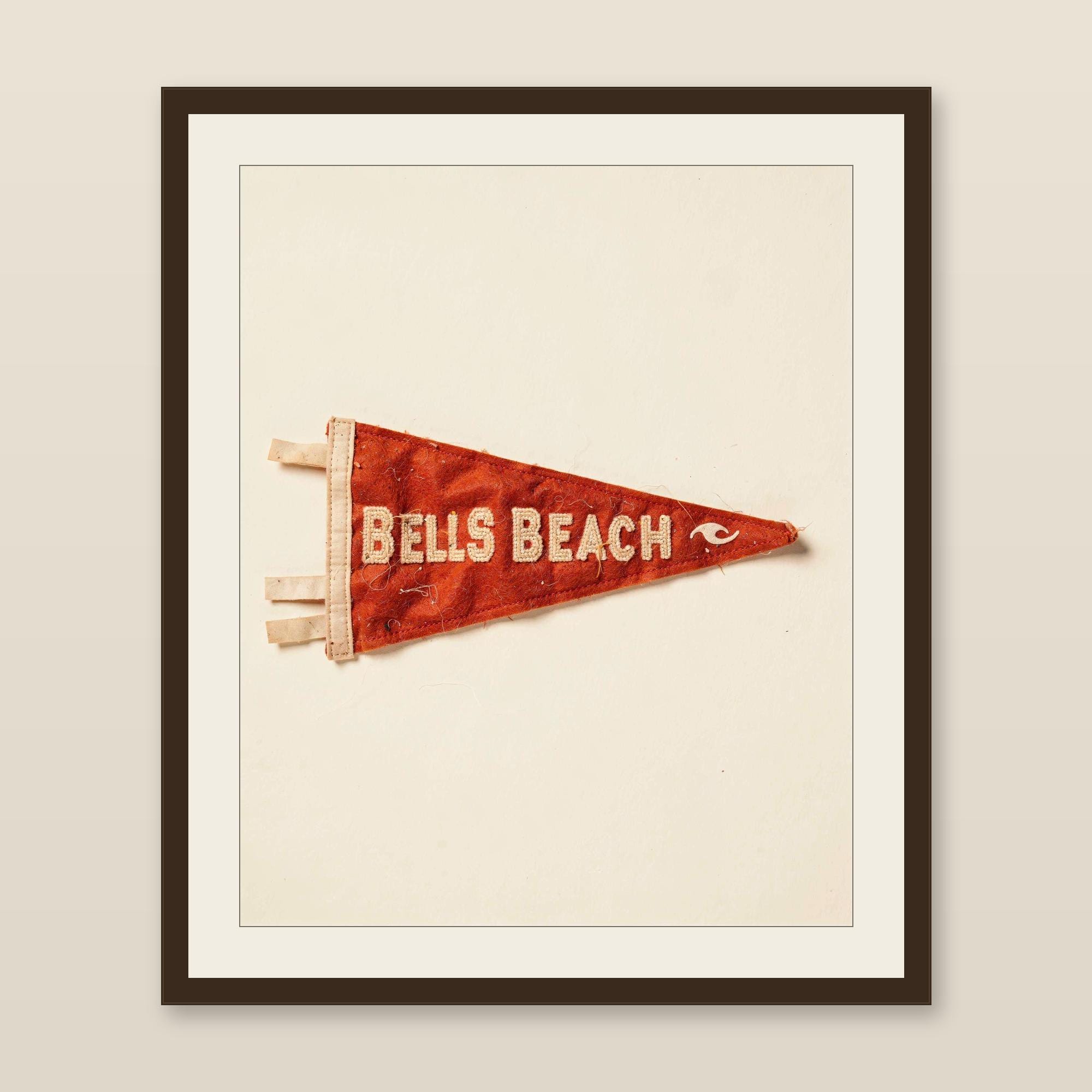 Bells Beach, Victoria, Australia Surf Pennant Print | Vintage Felt Pennant Art | Beach House Decor | Retro Surf Wall Art | Printable Digital