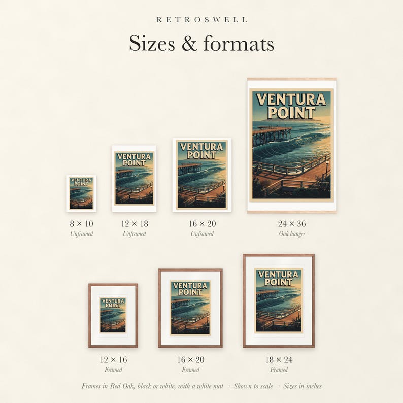 Ventura Point Surf Poster