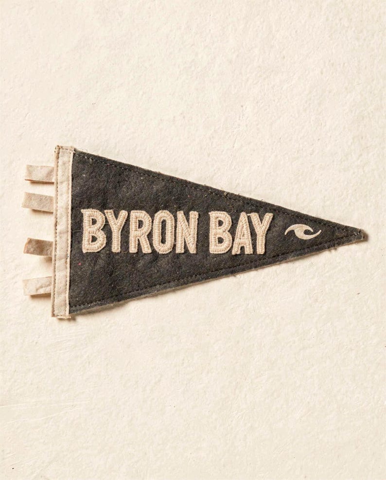 Byron Bay, Australia Surf Pennant Print