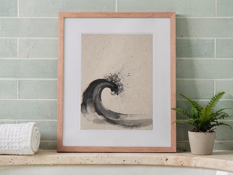 Sumi-e Wave Ink Print (Digital Download)