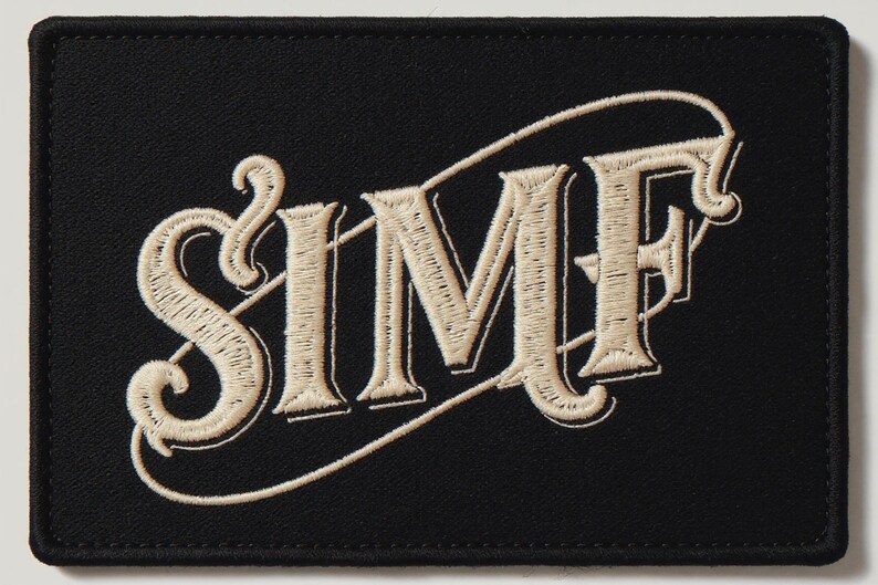Surf Embroidered Patch Print framed in a coastal dining room setting