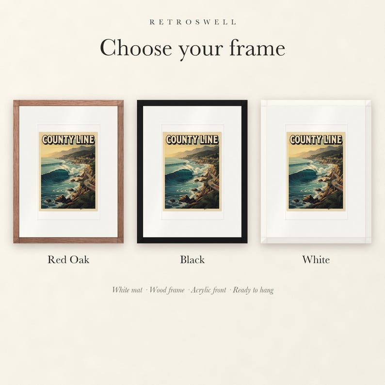 County Line Surf Poster