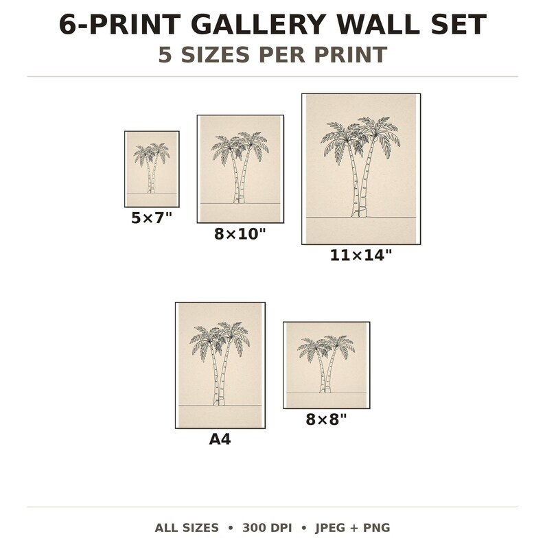 6 print sizes included - 5x7 to 24x36