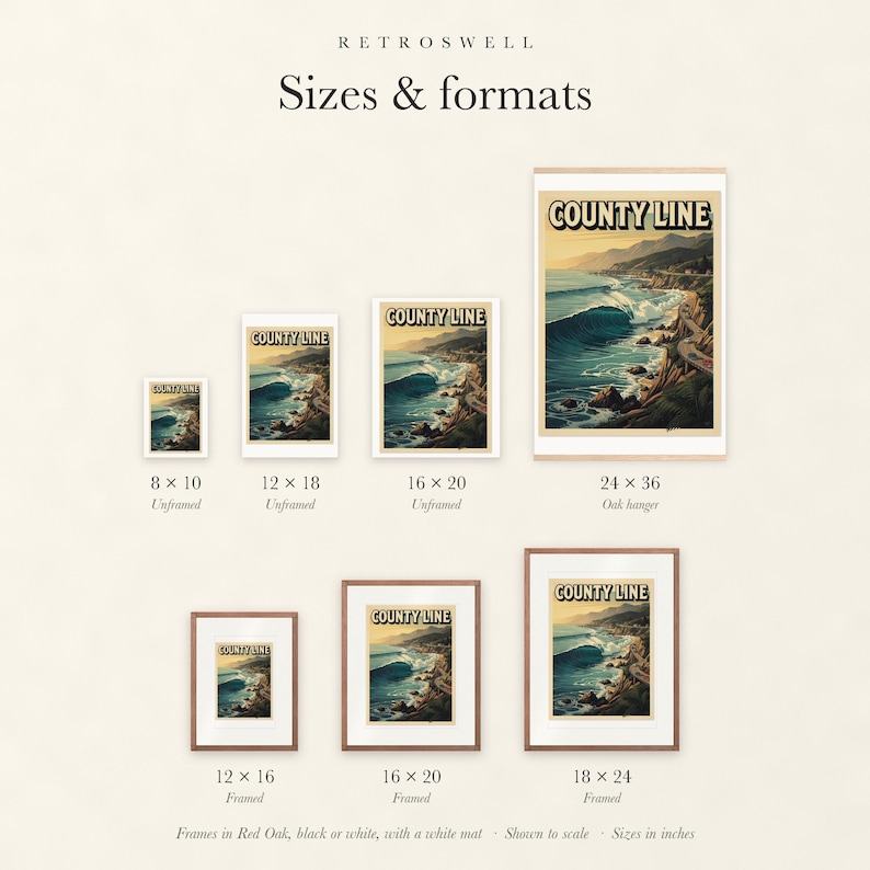 County Line Surf Poster