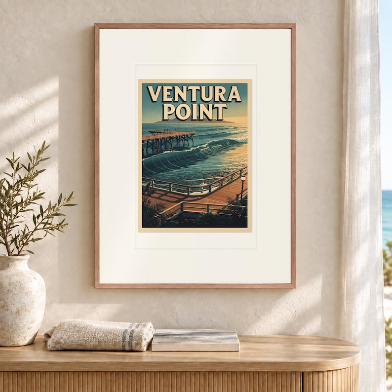 Ventura Point Surf Poster