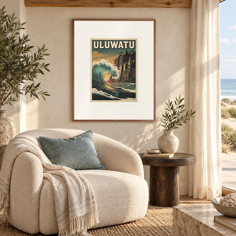 Uluwatu Bali Surf Poster