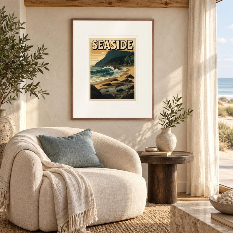Seaside Surf Poster