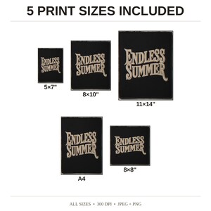 Endless Summer Embroidered Patch Print - available print sizes: 5x7, 8x10, 11x14, A4, and square