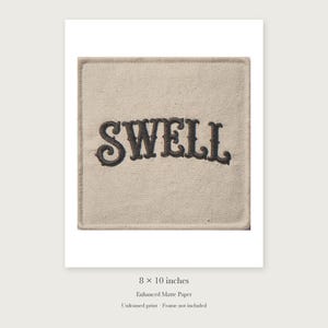 Swell Patch unframed 8 by 10 inch print on enhanced matte paper, shown with its white paper border.