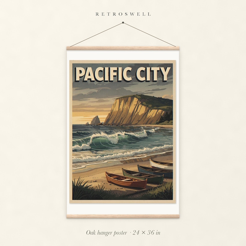 Pacific City Oregon Surf Poster