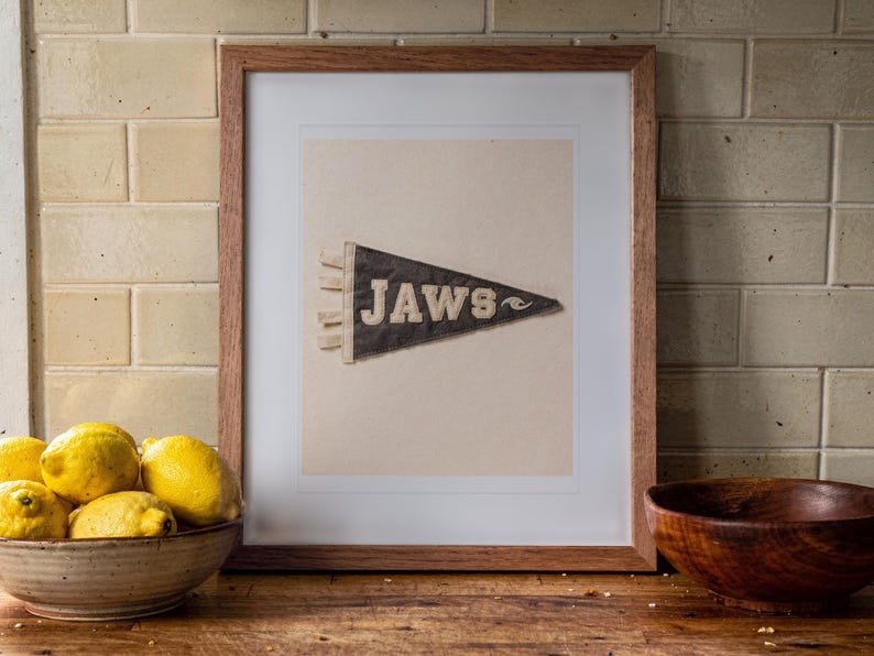 Jaws (Pe'ahi), Maui, Hawaii Surf Pennant Print