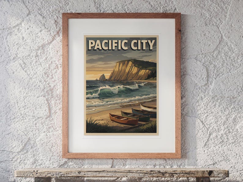 Pacific City Oregon Surf Poster