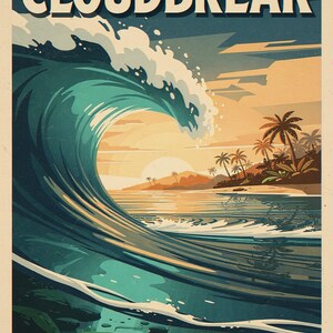 Cloudbreak Surf full artwork and composition, shown flat without a room setting.