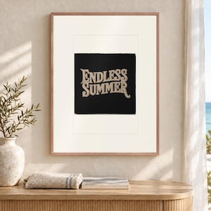 Lámina artística "Endless Summer Patch", póster retro costero con o sin marco. imagen 12