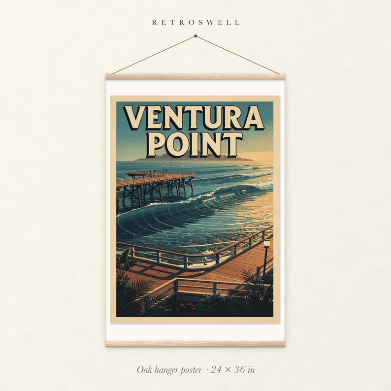 Ventura Point Surf Poster