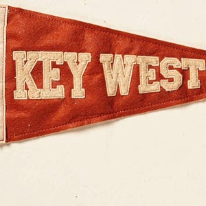 Key West, Florida Surf Pennant Print | Vintage Felt Pennant Art | Beach House Decor | Retro Surf Wall Art | Printable Digital Download image 4