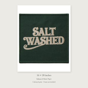 Salt Washed Patch unframed 16 by 20 inch print on enhanced matte paper, shown with its white paper border.