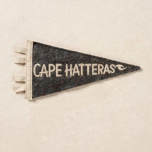 Cape Hatteras, North Carolina Surf Pennant full artwork and composition, shown flat without a room setting.