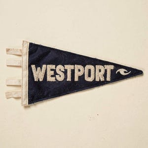 Westport, Washington Surf Pennant Print | Vintage Felt Pennant Art | Beach House Decor | Retro Surf Wall Art | Printable Digital Download image 2