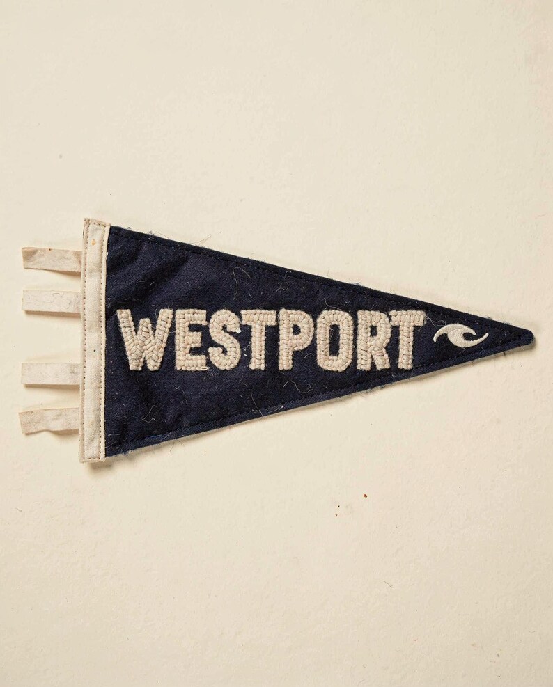 Westport, Washington Surf Pennant Print | Vintage Felt Pennant Art | Beach House Decor | Retro Surf Wall Art | Printable Digital Download image 2