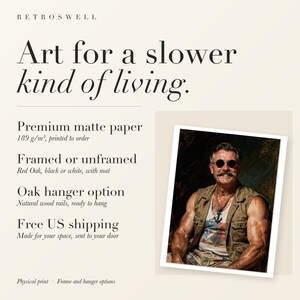 Teddy Roosevelt Art Print, Funny Sunglasses and Vest Portrait, Framed or Unframed image 11