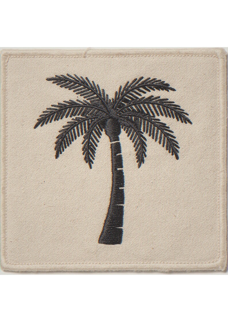 Palm Tree Patch Art Print, Framed or Unframed Retro Coastal Poster image 10