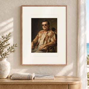 James Monroe Surfer Art Print, Framed or Unframed Funny Presidential Beach Poster image 12