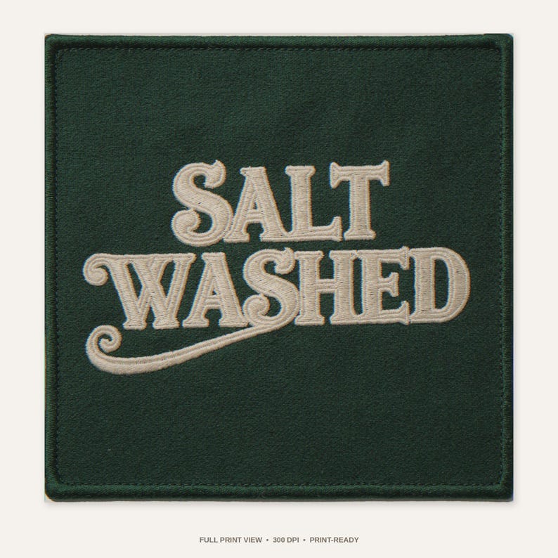 Salt Washed Surf Patch Print