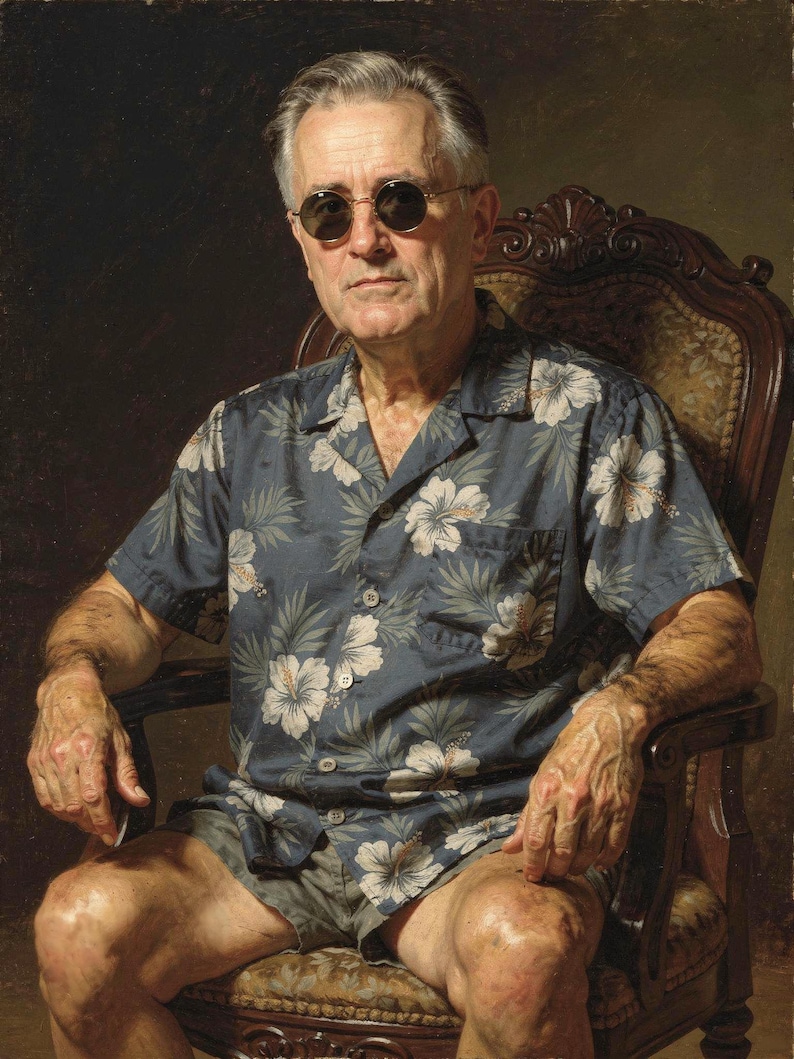 Franklin D. Roosevelt Surfer Art Print