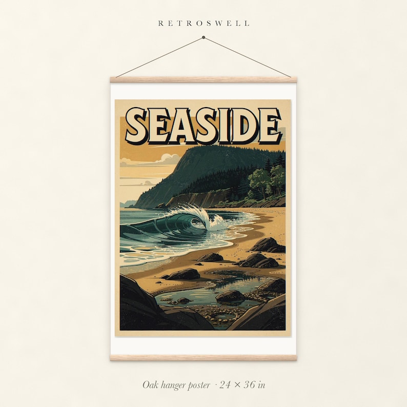Seaside Surf Poster