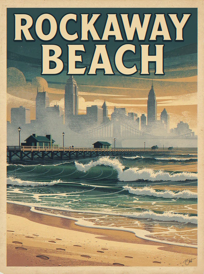 Rockaway Beach NYC Poster