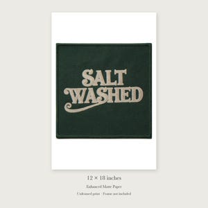 Salt Washed Patch unframed 12 by 18 inch print on enhanced matte paper, shown with its white paper border.