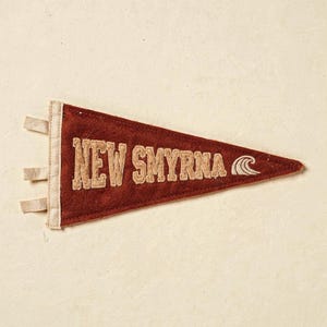 New Smyrna Beach Surf Pennant full artwork and composition, shown flat without a room setting.
