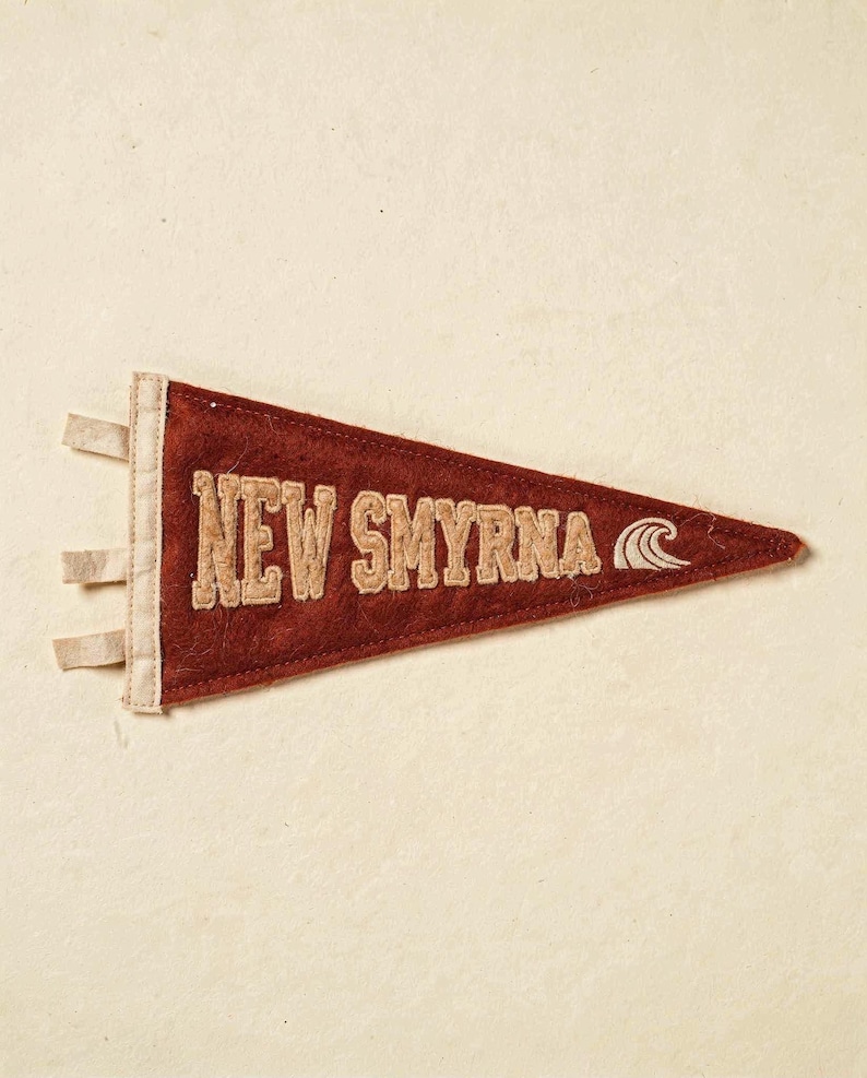 New Smyrna Beach, Florida Surf Pennant Print