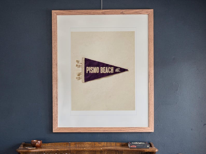 Pismo Beach, California Surf Pennant Print