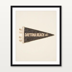 Daytona Beach, Florida Surf Pennant Print | Vintage Felt Pennant Art | Beach House Decor | Retro Surf Wall Art | Printable Digital Download image 3