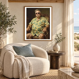 William Howard Taft Surfer Art Print | Funny President Hawaiian Shirt Portrait (Digital Download) image 5