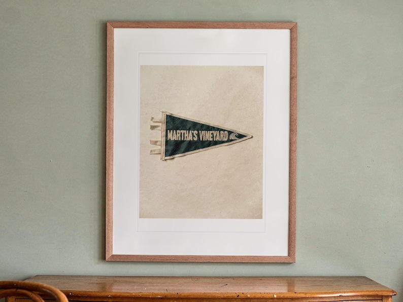 Martha's Vineyard, Massachusetts Surf Pennant Print