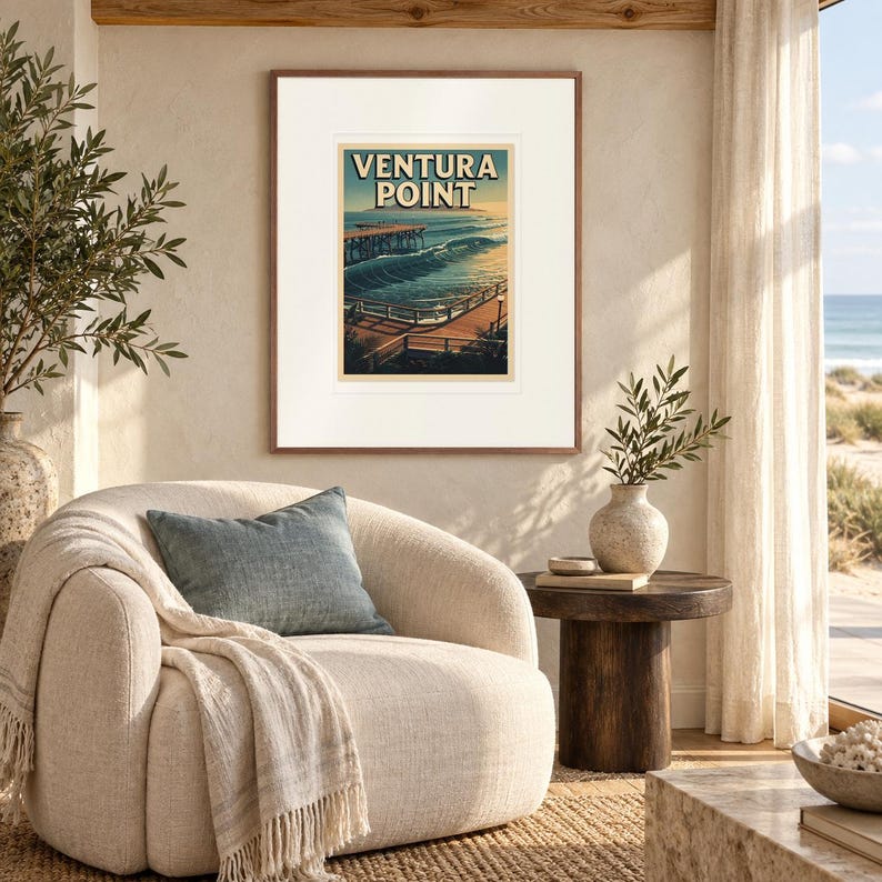 Ventura Point Surf Poster