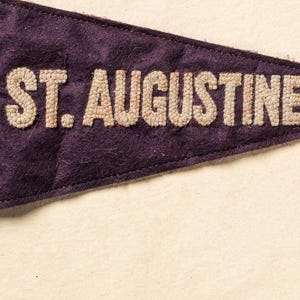 St. Augustine Beach, Florida Surf Pennant Print | Vintage Felt Pennant Art | Beach House Decor | Retro Surf Wall Art | Printable Digital Dow image 3
